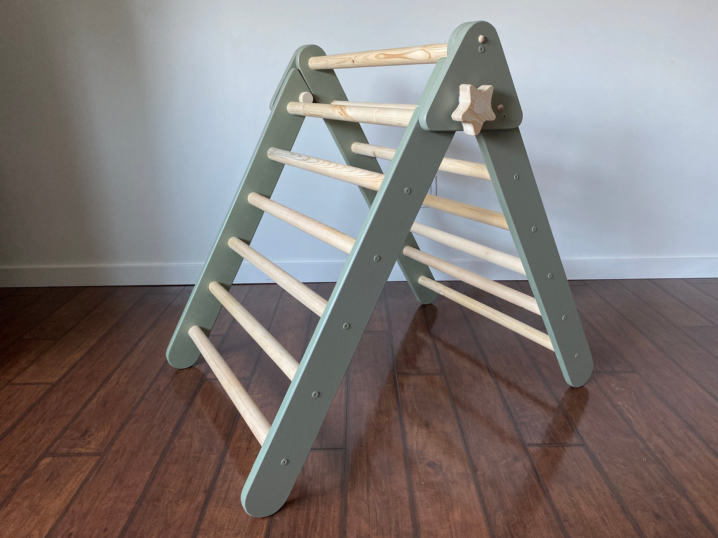 Green Climber Set | Folding Triangle, Arch, Slide/Ladder Ramp