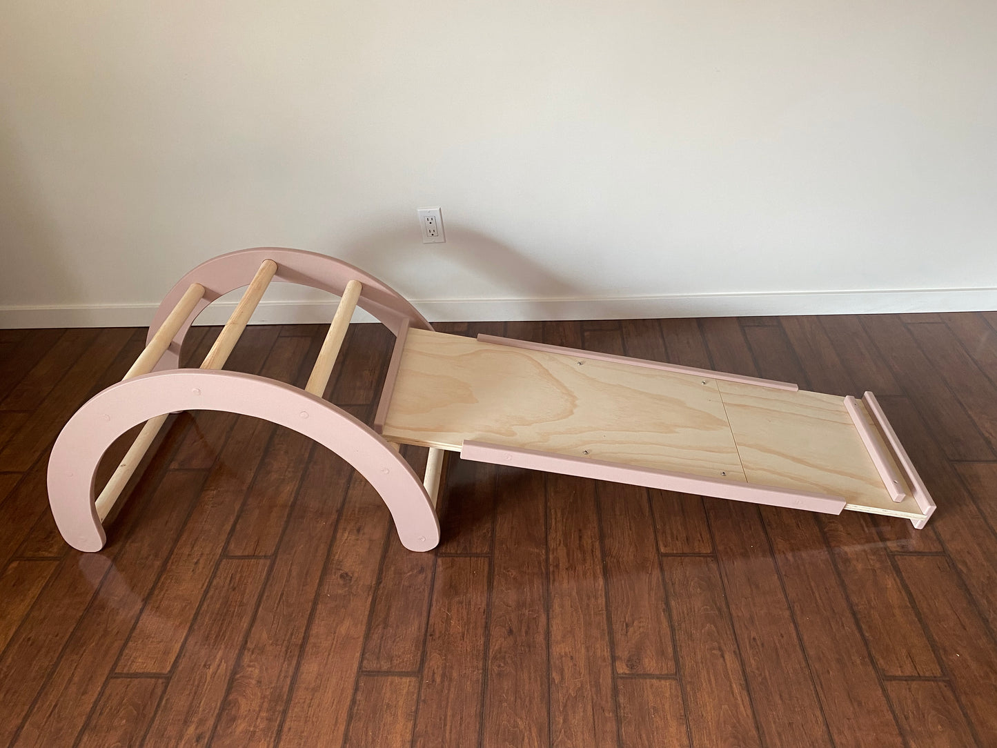 Pink Climber Set | Folding Triangle, Arch, Slide/Ladder Ramp