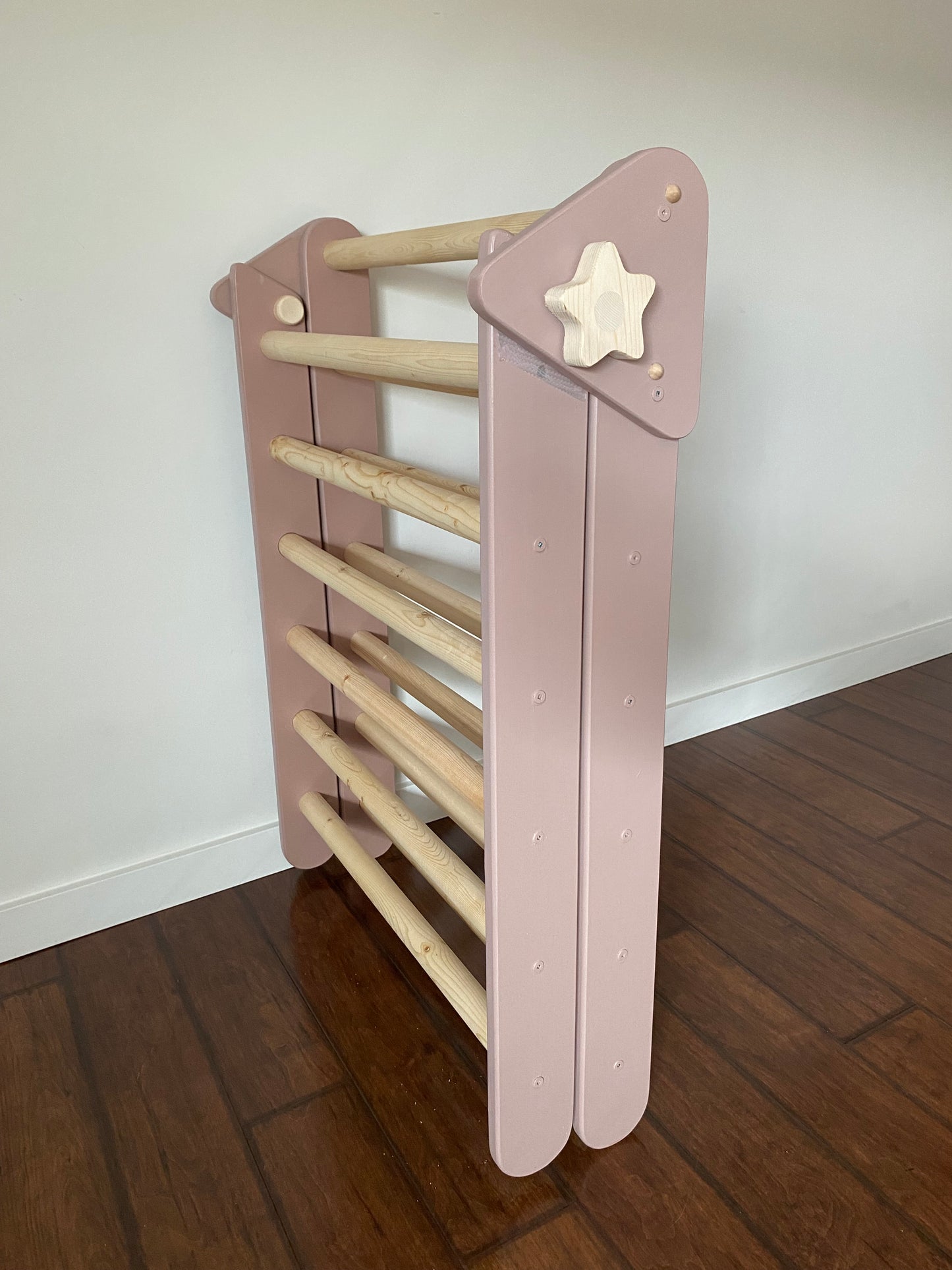 Pink Climber Set | Folding Triangle, Arch, Slide/Ladder Ramp