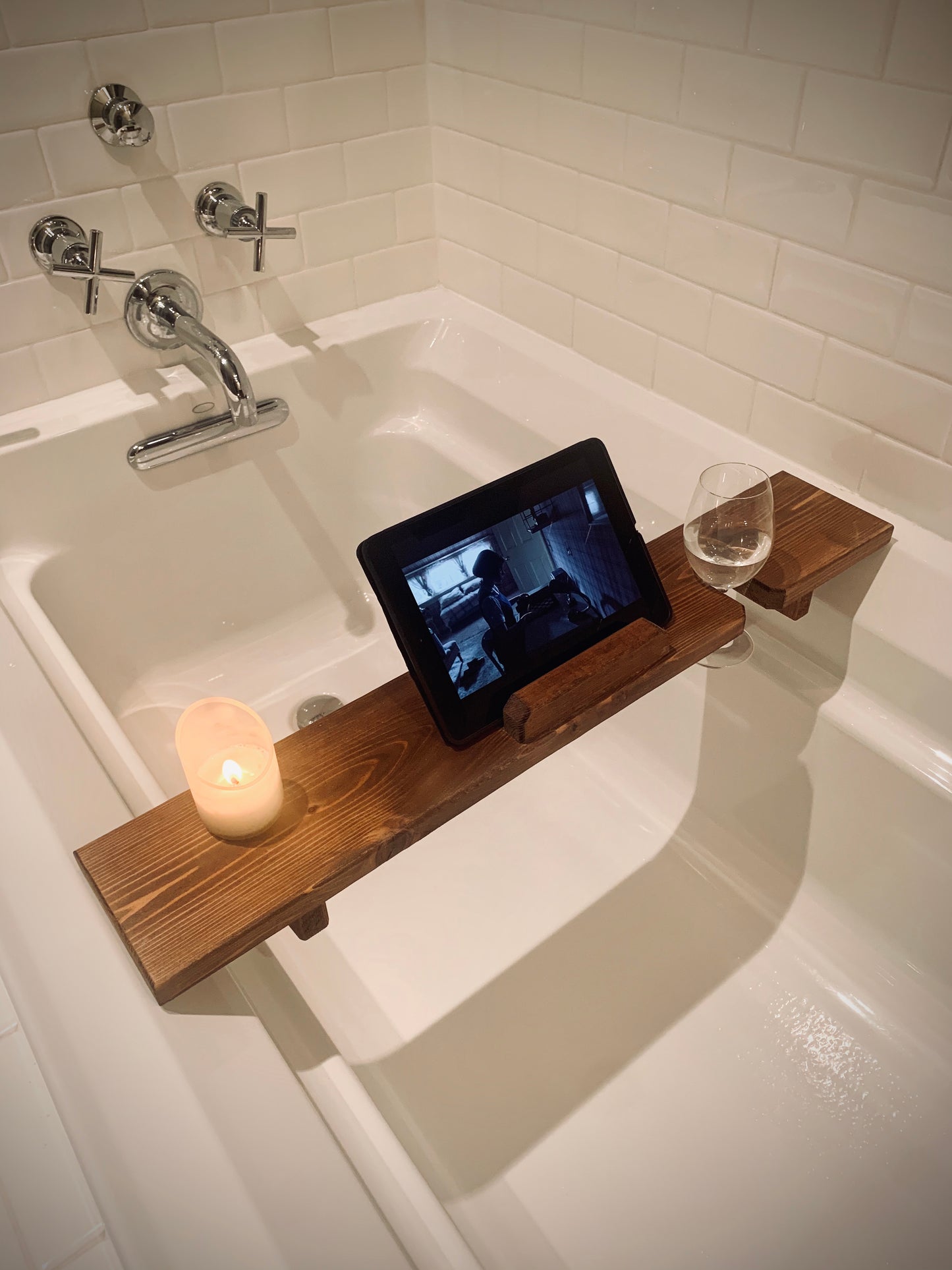 Custom Cedar Bath Caddy