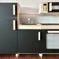 Black Wooden Play Kitchen