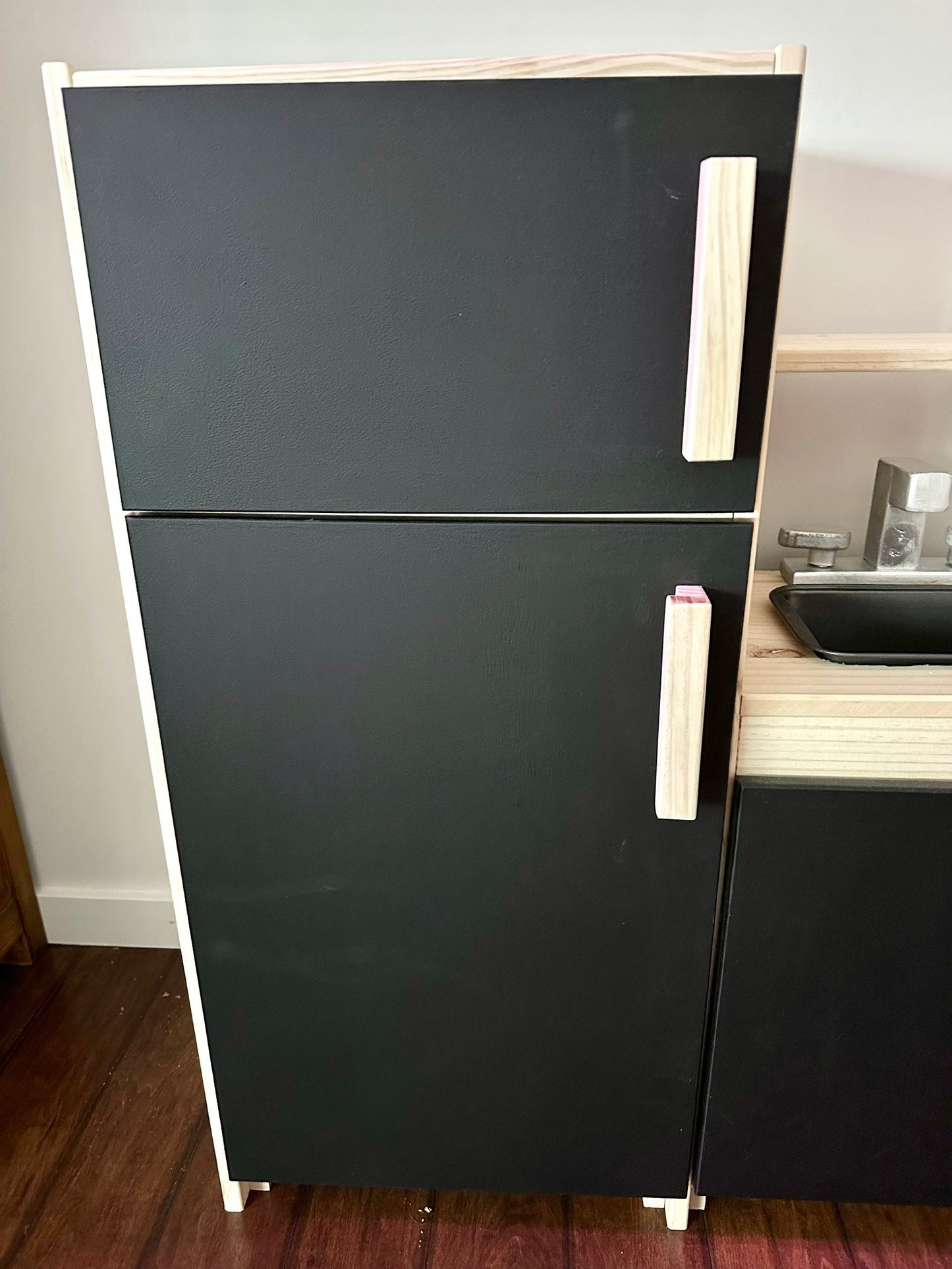 Black Wooden Play Kitchen