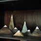 Rustic Wooden Mountain Range