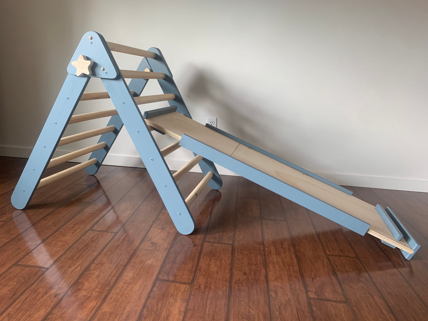 Blue Climber Set | Folding Triangle, Arch, Slide/Ladder Ramp