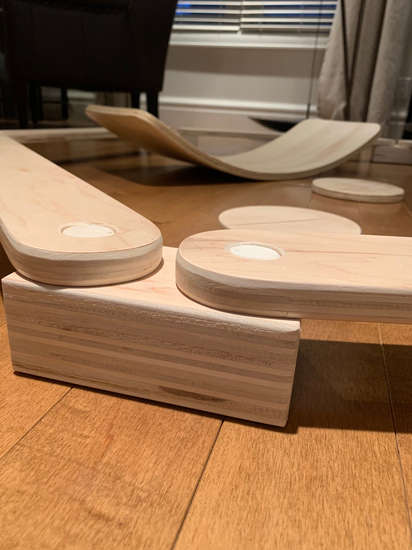 Balance Activity Sets- Balance Beams, Stepping Stones, Wobble boards (handmade in Canada)