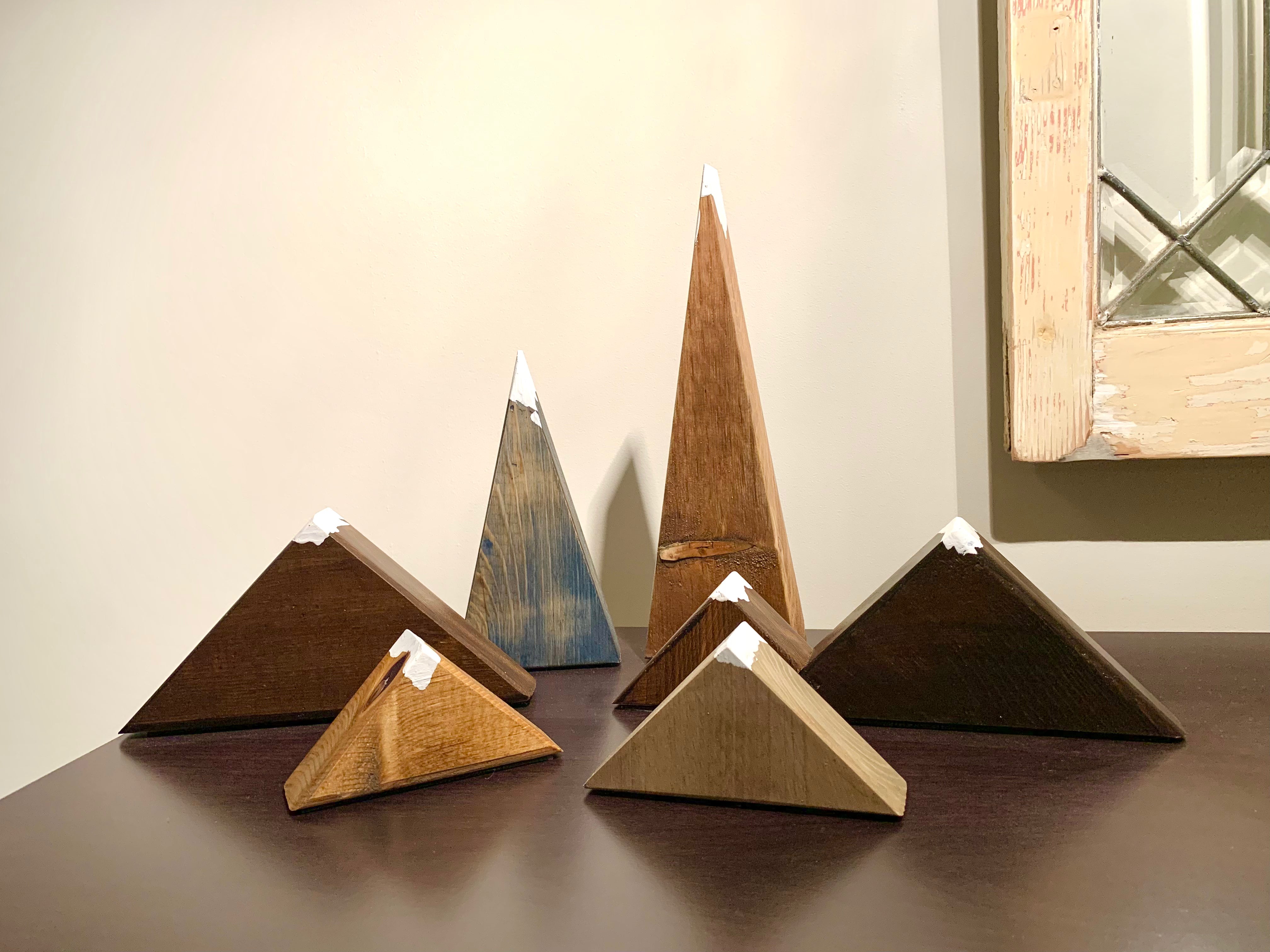 Rustic Wooden Mountain Range – LeBlackbird Woodshop