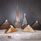Rustic Wooden Mountain Range